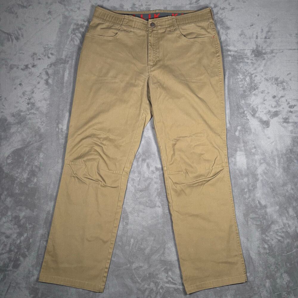 Killik Hiking Pants Men Size 38x32 Khaki Stretch Outdoor Trail Pants